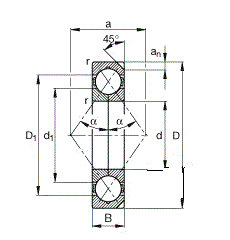 Four Point Angular Contact Ball Bearings
